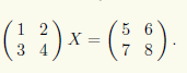 Решение матричных уравнений