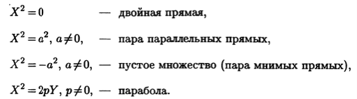 Классификация кривых второго порядка